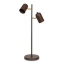 Ver imagem 4 de Luminária de Mesa Abajur Anne Dupla Marrom Cortem