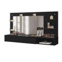 Ver imagem 2 de Camarim Penteadeira 1 Gaveta 1 Nicho 2 Prateleiras Lumiere