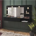 Ver imagem 1 de Camarim Penteadeira 1 Gaveta 1 Nicho 2 Prateleiras Lumiere