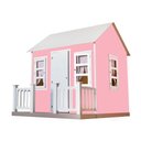 Ver imagem 4 de Casinha de Brinquedo com Cercado e Cortinas Rosa/branco L12 - Gran Belo