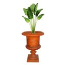 Ver imagem 2 de Vaso Ingles Ferro Fundido Jardim Decorativo Envelhecido 60cm