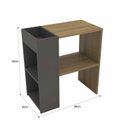 Ver imagem 3 de Mesa Lateral para Sala de Estar 60x30cm Mital