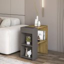 Ver imagem 1 de Mesa Lateral para Sala de Estar 60x30cm Mital