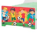 Ver imagem 2 de Bicama Infantil Futebol Meninos com Colchões Cama Auxiliar MDF Branco Cambel Móveis