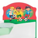 Ver imagem 4 de Bicama Infantil Futebol Meninos com Colchões Cama Auxiliar MDF Branco Cambel Móveis