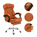 Ver imagem 2 de Cadeira de Escritório Home Office Diana Caramelo Pillow Top Apoio para Pés