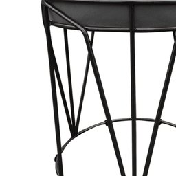 Puff Multiuso com Mesa Babu 2 em 1 Suede Grafite Base Preto - 3