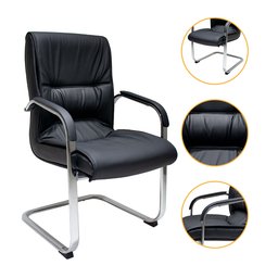 Kit 02 Cadeiras para Escritório Ergonômicas Executivo Diretor Big Fixa Pretas - 2