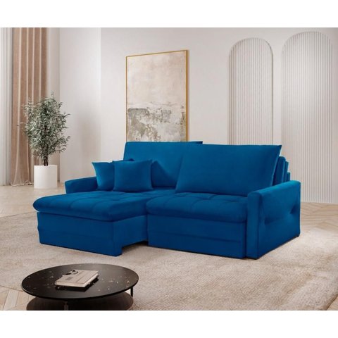 Sofá Retrátil e Reclinável Cristal Caixa Zero 2,20m Pillow de 15cm - Movenzo Estofados