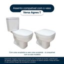 Ver imagem 4 de Assento Sanitário com Fechamento Lento Versa Branco para Vaso Agnest