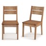 Conjunto 2 Cadeiras Assento Madeira Fortaleza II Casa e Jardim Móveis - 3