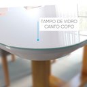 Ver imagem 4 de Mesa de Jantar Redonda Turquia Com Tampo de Vidro 120cm Móveis Mix