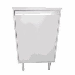 Armário com Bancada Balcão Multiuso Mdf Puxador Perfil 54cm - 3