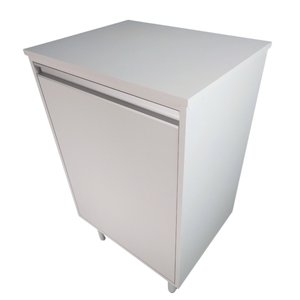 Armário com Bancada Balcão Multiuso Mdf Puxador Perfil 54cm