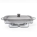 Ver imagem 1 de Rechaud Aço Inox Service Retangular Gourmet Mix