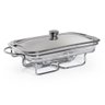 Rechaud Aço Inox Service Retangular Gourmet Mix - 2