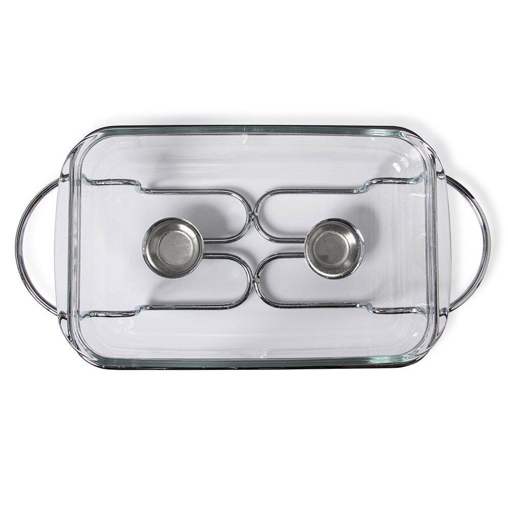 Rechaud Aço Inox Service Retangular Gourmet Mix - 7