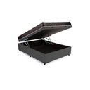 Ver imagem 3 de Cama Box Baú Casal Colchão Aylla Espuma D33 Acolchões + Box Sintético 57x138x188 Cor:Cinza