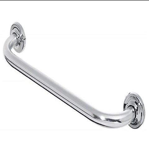 Alça de Apoio Banheiro Barro Inox 50cm Deficiente Idoso Cadeirante Acessibilidade