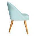 Ver imagem 3 de Banqueta Poltrona Lua Azul-turquesa para Recepção Atendimento Penteadeira