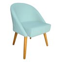 Ver imagem 2 de Banqueta Poltrona Lua Azul-turquesa para Recepção Atendimento Penteadeira