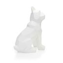 Ver imagem 3 de Escultura Decorativa Cachorro em Resina Branco Mate 26 cm - D’Rossi