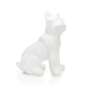Ver imagem 1 de Escultura Decorativa Cachorro em Resina Branco Mate 26 cm - D’Rossi