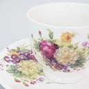 Ver imagem 2 de Jogo de Xícaras e Pires 12 Peças Flowers