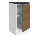 Ver imagem 5 de Balcão Armário de Cozinha 100% MDF 40 cm 1 Porta Branco/Rustic Acordes Madesa