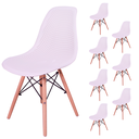 Ver imagem 1 de Kit 8 Cadeiras Charles Eames Eifell 130 Furadinha:Branca