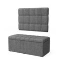 Ver imagem 2 de Kit Painel Rana 100 e Calçadeira Alpha Linho Aradecor