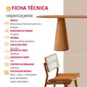 Ver imagem 6 de Conjunto Sala de Jantar Mesa Noronha 180cm Tampo Laminado Organico e 6 Cadeiras Eva Premium