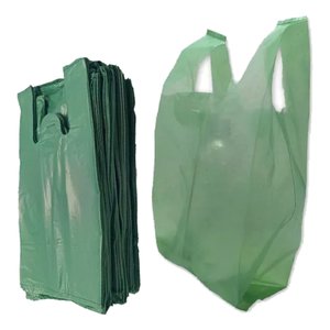 Sacola Plástica Reciclada Reforçada Verde 12kg + 1000 Sacola