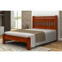 Ver imagem 1 de Cama King Size Antares de Madeira Maciça Angelim Pedra/Tauari Mel