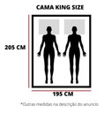 Ver imagem 2 de Cama King Size Antares de Madeira Maciça Angelim Pedra/Tauari Mel