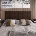 Ver imagem 4 de Cabeceira Painel Bia Estofada Casal Marrom 1,40m - Pc Móveis