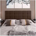 Ver imagem 2 de Cabeceira Painel Bia Estofada Casal Marrom 1,40m - Pc Móveis