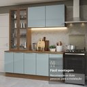 Ver imagem 3 de Armário de Cozinha Completa 190cm Lux Madesa Rustic Cinza