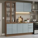 Ver imagem 1 de Armário de Cozinha Completa 190cm Lux Madesa Rustic Cinza