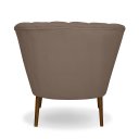 Ver imagem 5 de Poltrona Pétala Flor Decorativa Suede Capuccino