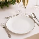Ver imagem 2 de Jogo 6 Pratos Rasos de Jantar Almoço 28cm Porcelana Decorada Tramontina Atena Mesa Posta