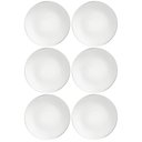 Ver imagem 1 de Jogo 6 Pratos Rasos de Jantar Almoço 28cm Porcelana Decorada Tramontina Atena Mesa Posta