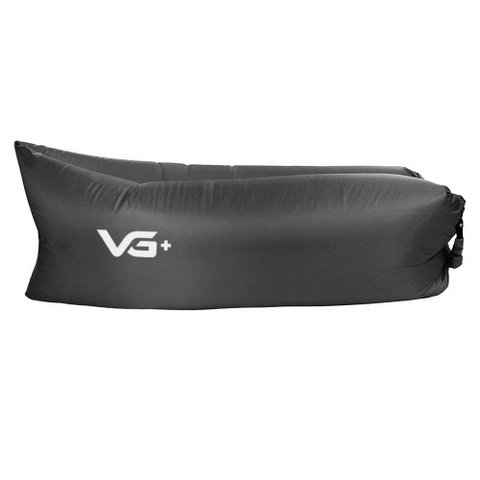 Sofá Puff Air Bag Inflável para Camping Vg+ Preto