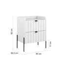 Ver imagem 5 de 2 Mesas de Cabeceira Vênus Mdf 45cm