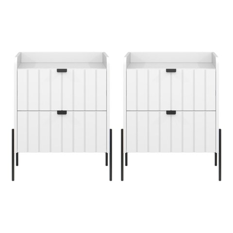 2 Mesas de Cabeceira Vênus Mdf 45cm