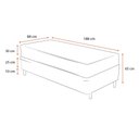 Ver imagem 2 de Cama Box Solteiro + Colchão de Molas Ensacadas Ortobom Airtech Springpocket 88cm