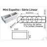 Mini Espelho Linear 2 Tomada 10a Embutir Móveis Preto - 2