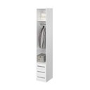 Ver imagem 5 de Guarda-roupa de 1 Porta com 3 Gavetas 1232 Direito Branco