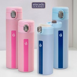 Squeeze Térmico H2o Aço Inox 350 Ml Rosa Termopro - 11