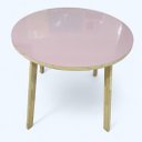 Ver imagem 1 de Mesa Redonda Infantil Rosa Indú ou Branca Fábrica de Casinha